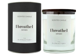 Свеча ароматическая The Olphactory BREATHE Black Кислород 40 ч