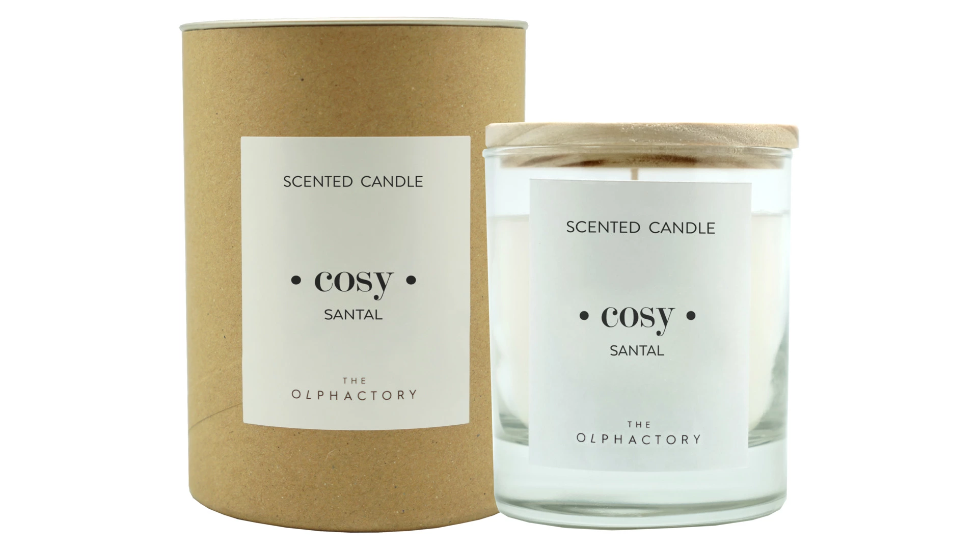 Свеча ароматическая The Olphactory COSY Сандал 40 ч