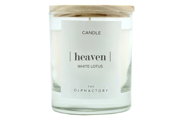 Свеча ароматическая The Olphactory HEAVEN Белый лотос 40 ч