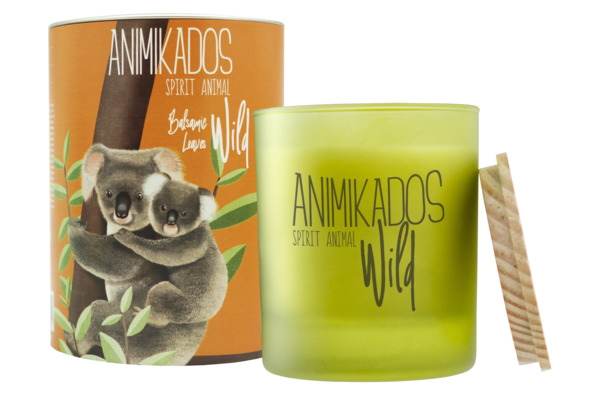 Свеча ароматическая Wild Koala Бальзамические листья 40 ч