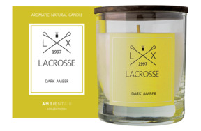 Свеча ароматическая в стекле Lacrosse Амбра 40 ч