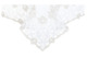 Скатерть Weissfee Сансуси Люкс 170х370 см, лен, белая, серебристое кружево