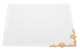Набор салфеток Weissfee Сансуси Люкс 45х45 см, 6 шт, лен, белый, золотистое кружево