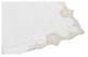 Набор салфеток Weissfee Сансуси Люкс 45х45 см, 6 шт, лен, белый, серебристое кружево