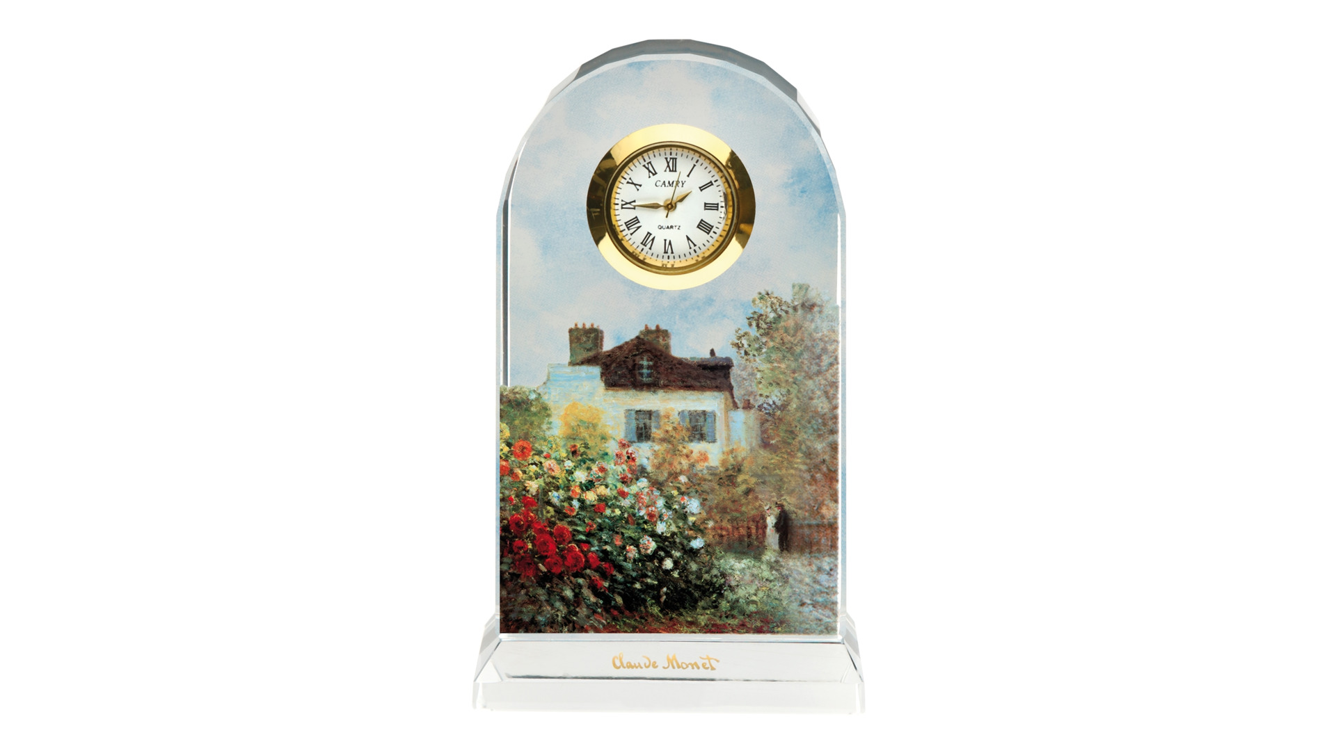 Часы Goebel Monet Дом художника 11 см, стекло