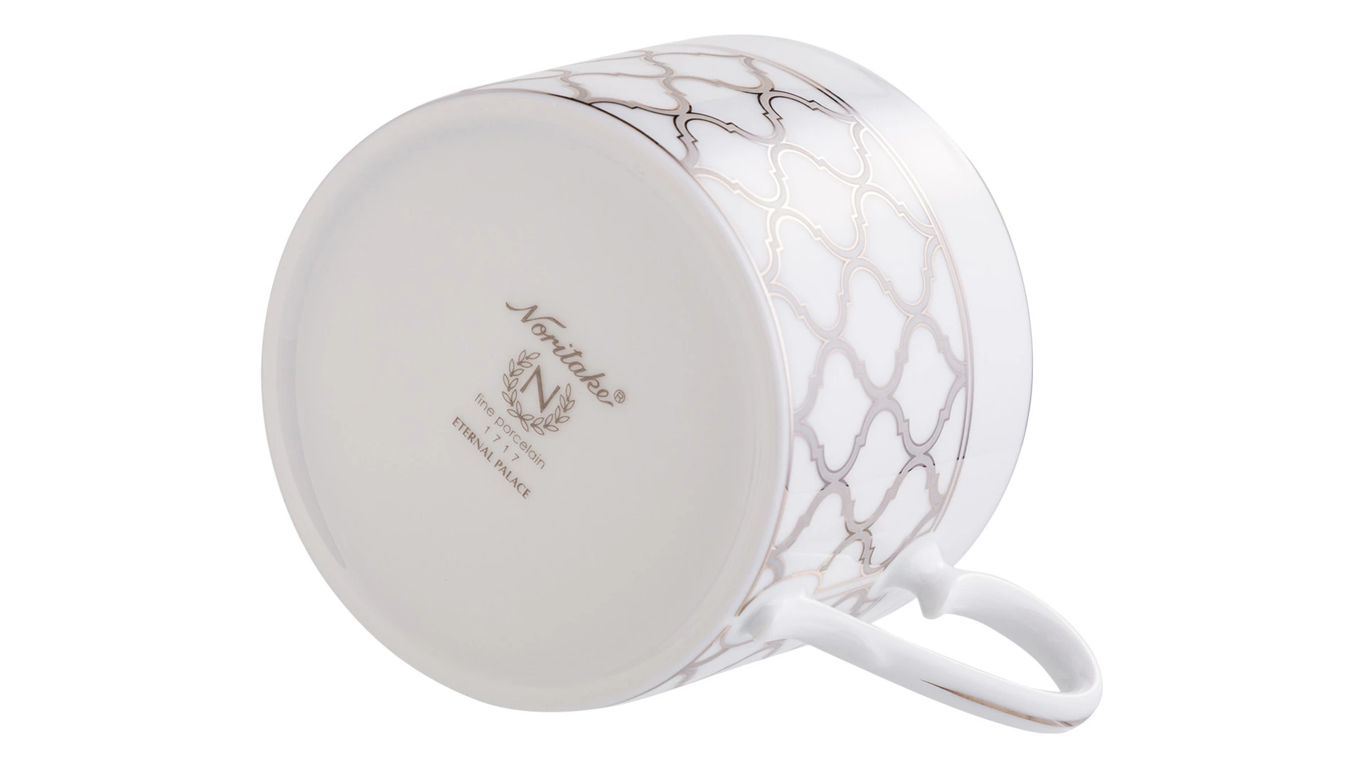 Чашка чайная с блюдцем Noritake Царский дворец, платиновый кант 250 мл