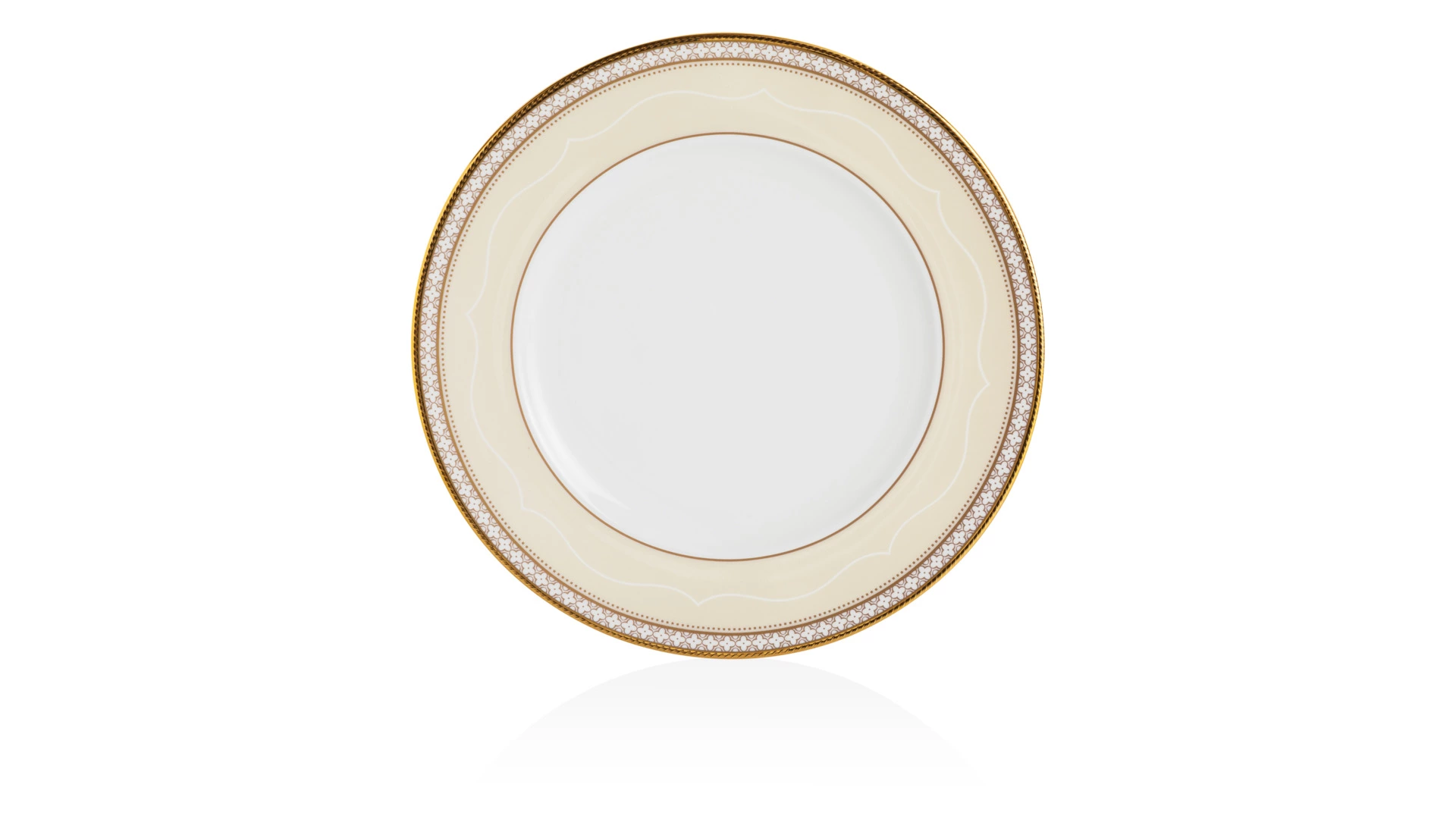 Сервиз столовый Noritake Трефолио, золотой кант на 6 персон, 20 предметов, фарфор
