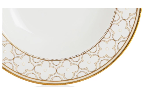 Сервиз столовый Noritake Трефолио, золотой кант на 6 персон, 20 предметов, фарфор