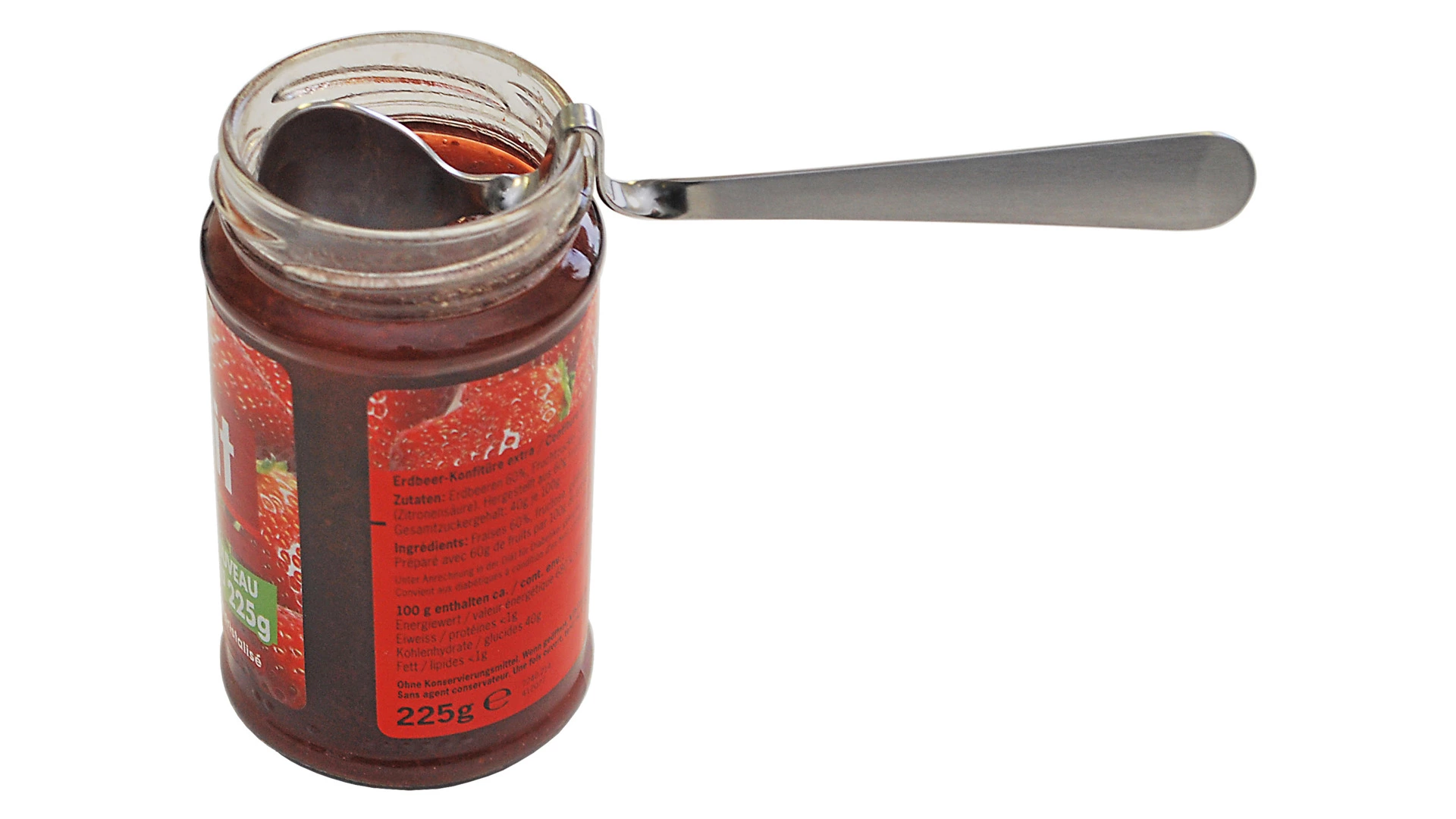 Ложка для меда и джема MoHa JAM&HONEY изогнутая под банку, 14 см, сталь нержавеющая