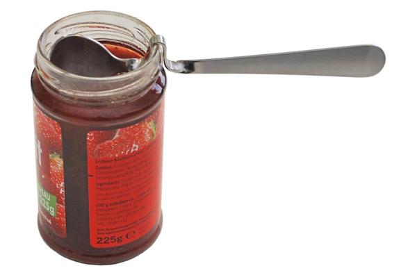 Ложка для меда и джема MoHa JAM&HONEY изогнутая под банку, 14 см, сталь нержавеющая