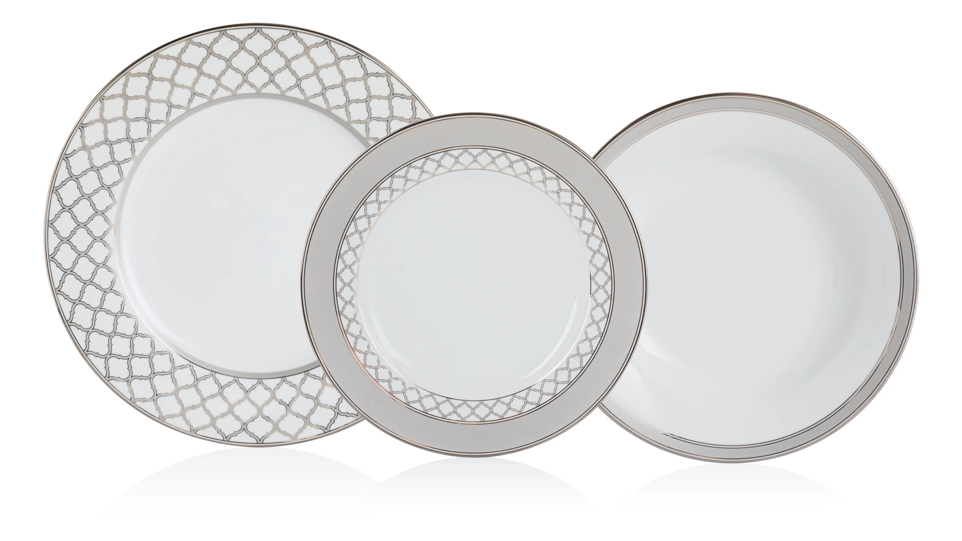 Сервиз столовый Noritake Царский дворец, платиновый кант на 4 персоны 12 предметов