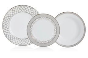Сервиз столовый Noritake Царский дворец, платиновый кант на 4 персоны 12 предметов