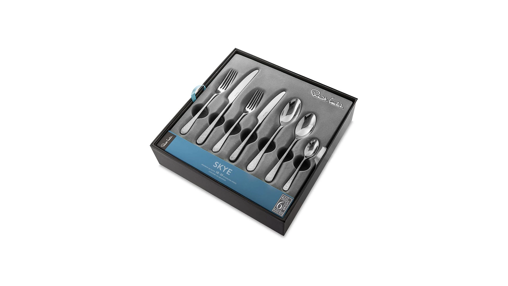 Набор столовых приборов Robert Welch Скай Брайт на 6 персон 42 предмета, сталь нержавеющая, п/к