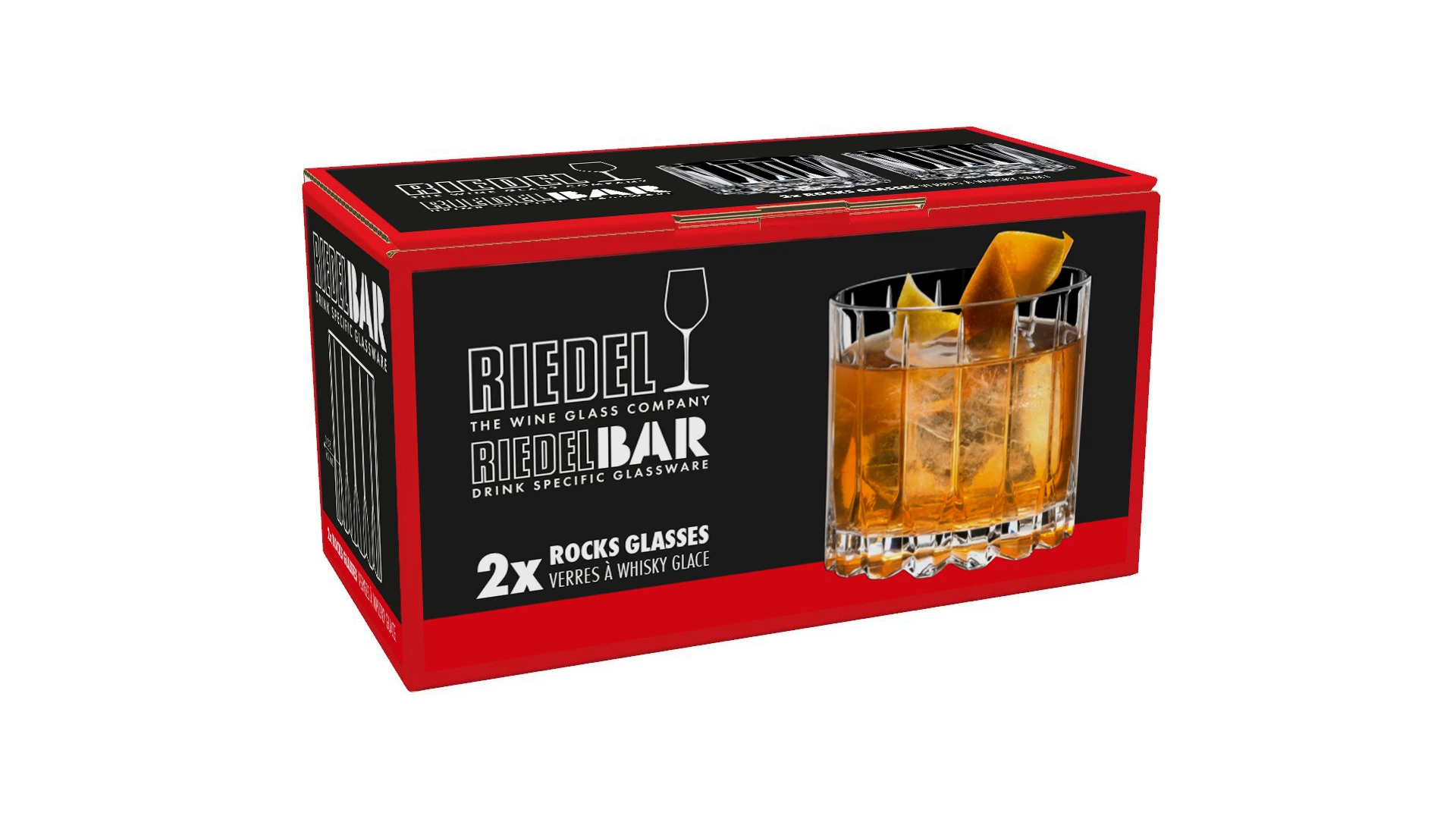 Набор стаканов для виски Riedel Bar Rocks 283 мл, 2шт, стекло хрустальное