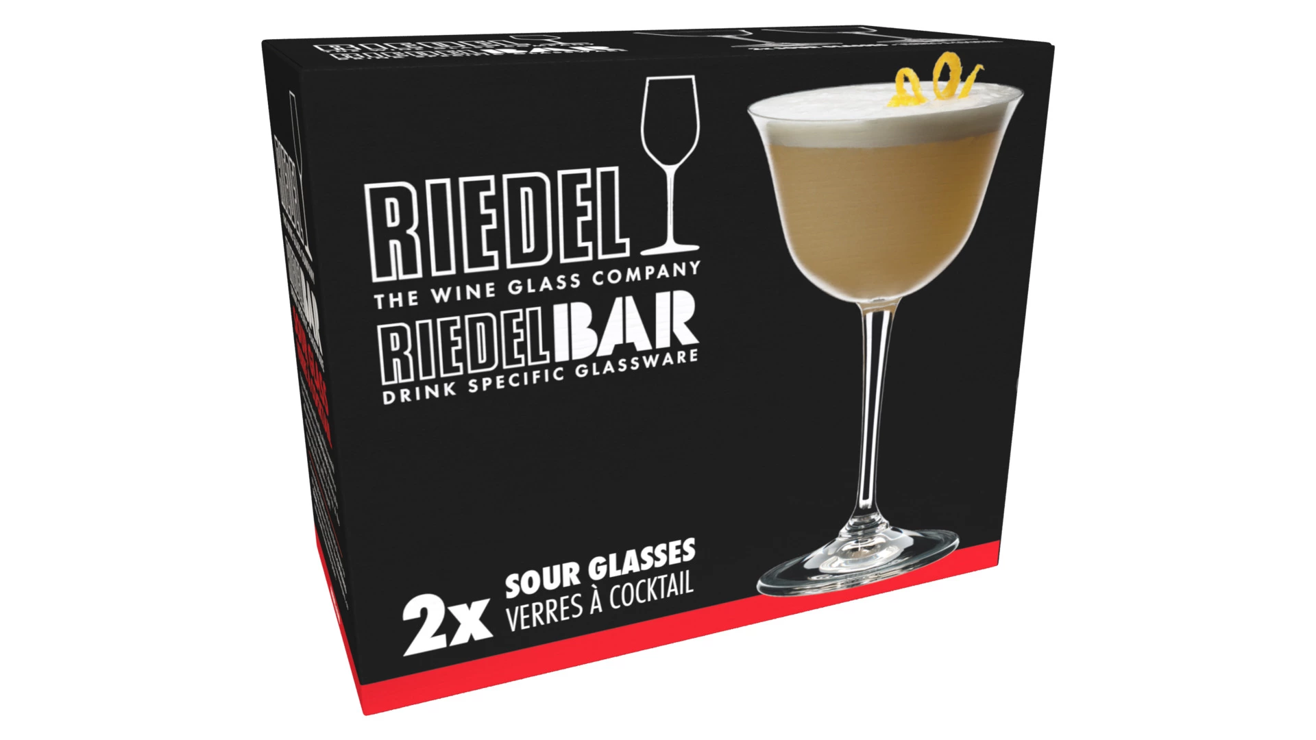 Набор бокалов для коктейля Riedel Bar Sour 217 мл, h16 см, 2шт, стекло хрустальное
