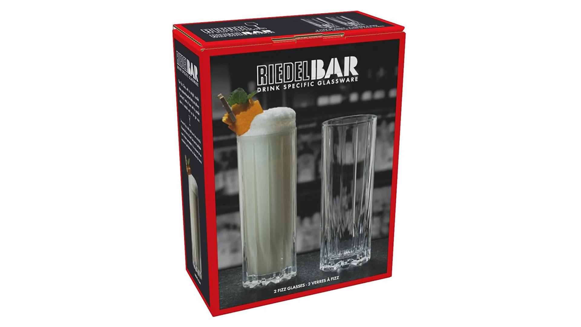 Набор стаканов для коктейлей Riedel Bar Fizz 265 мл, 2шт, стекло хрустальное