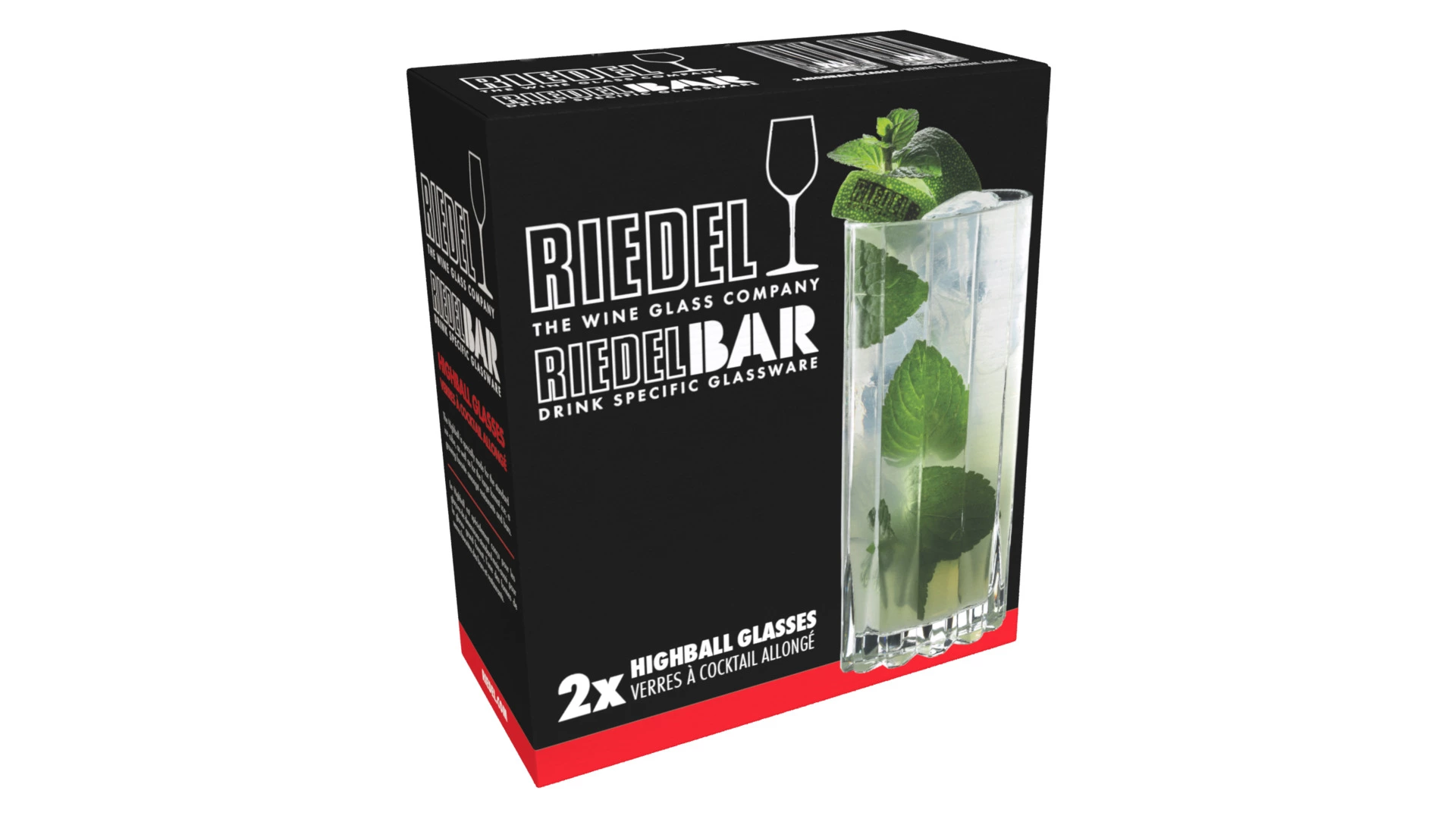 Набор стаканов Riedel Bar Highball 310 мл, 2шт, стекло хрустальное