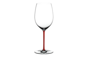 Бокал для красного вина Riedel Fatto a Mano Cabernet/Merlot 709 мл, красная ножка, ручная работа