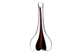Декантер Riedel Black Tie Smile 1410мл, Д16,5хН36,5см, ручная работа, красный декор, стекло хрусталь