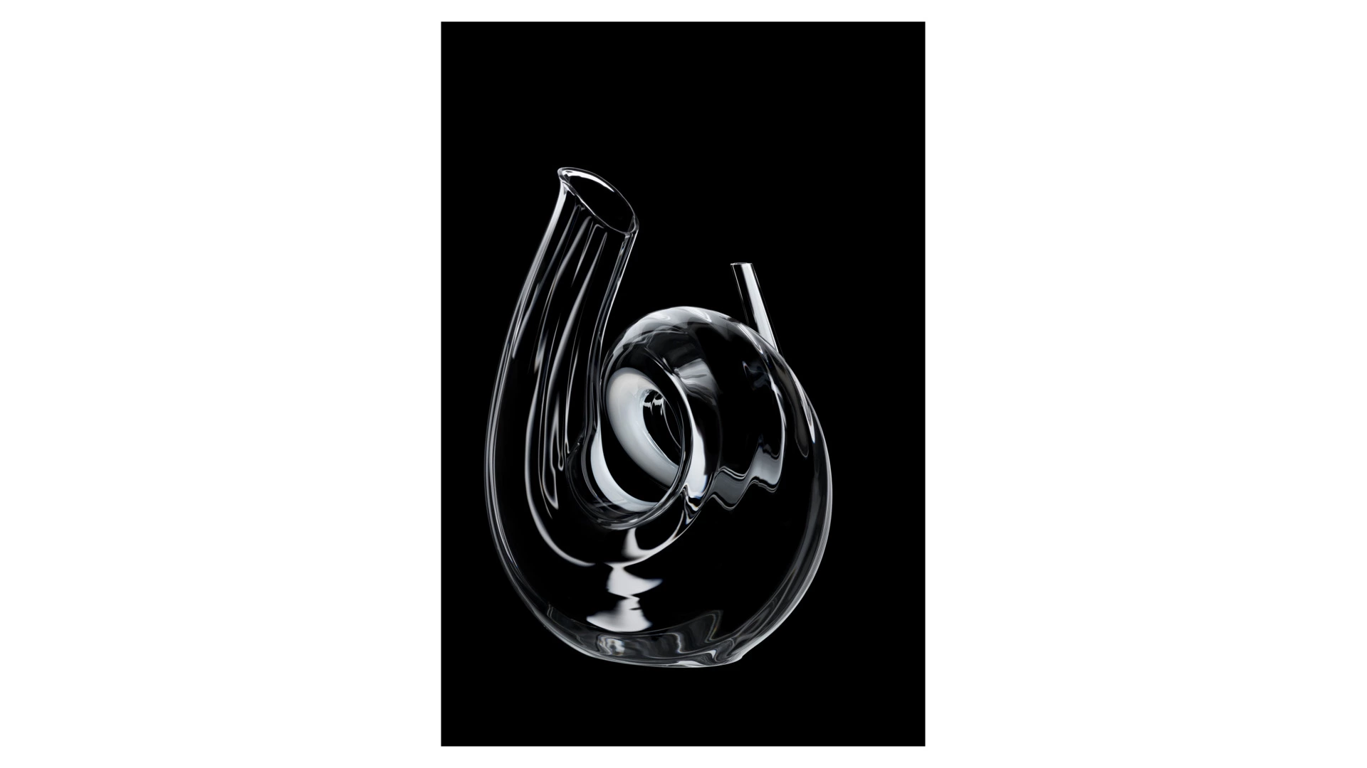Декантер Riedel Curly Fatto a Mano 1400мл, Д17хН26,5см, ручная работа, стекло хрустальное