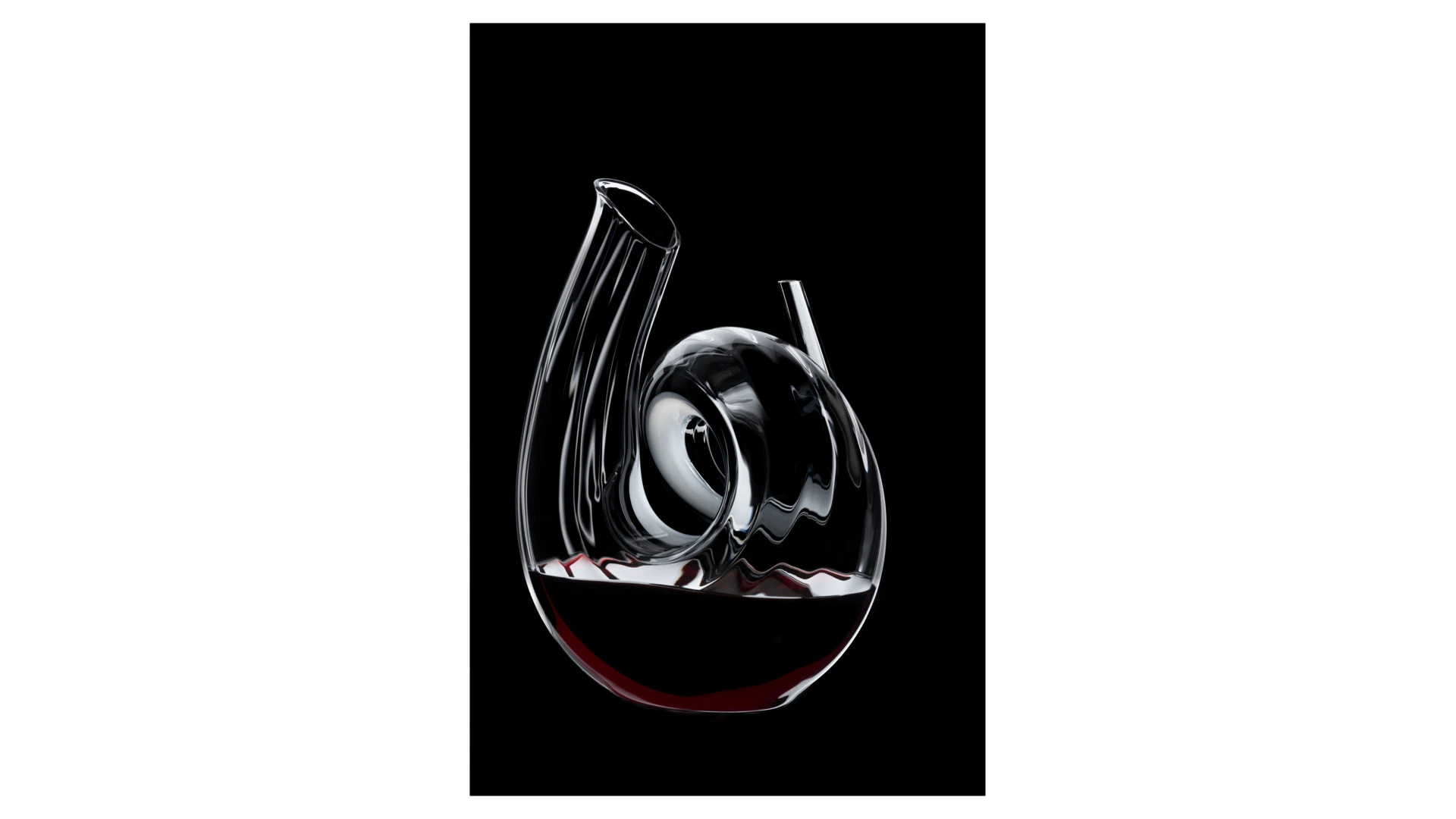 Декантер Riedel Curly Fatto a Mano 1400мл, Д17хН26,5см, ручная работа, стекло хрустальное