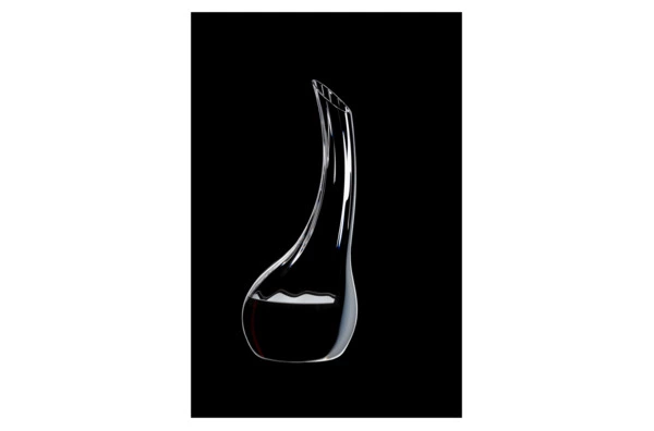 Декантер Riedel Cornetto Fatto A Mano 1200мл, Д12хН32,5см, ручная работа, черно-белый декор, стекло