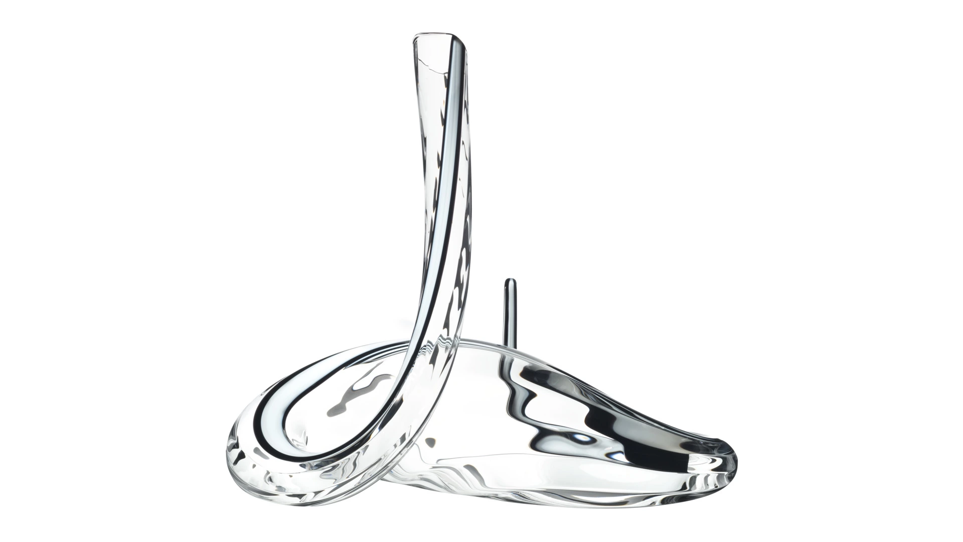 Декантер Riedel Mamba Fatto a Mano 1500мл, Д32хН32,5см, ручная работа, черно-белый декор, стекло хру