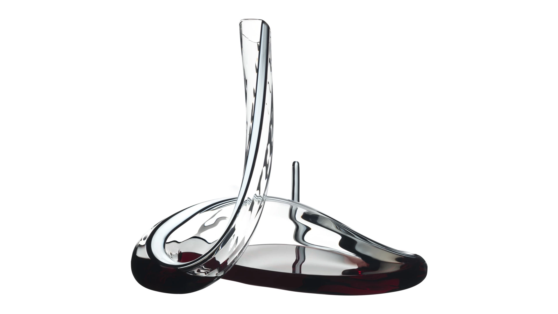 Декантер Riedel Mamba Fatto a Mano 1500мл, Д32хН32,5см, ручная работа, черно-белый декор, стекло хру