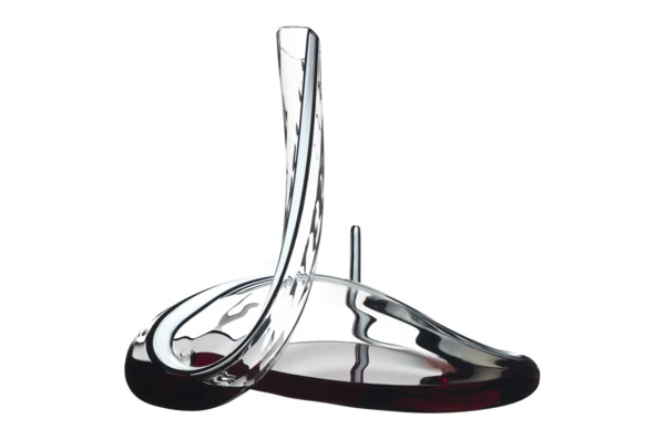 Декантер Riedel Mamba Fatto a Mano 1500мл, Д32хН32,5см, ручная работа, черно-белый декор, стекло хру
