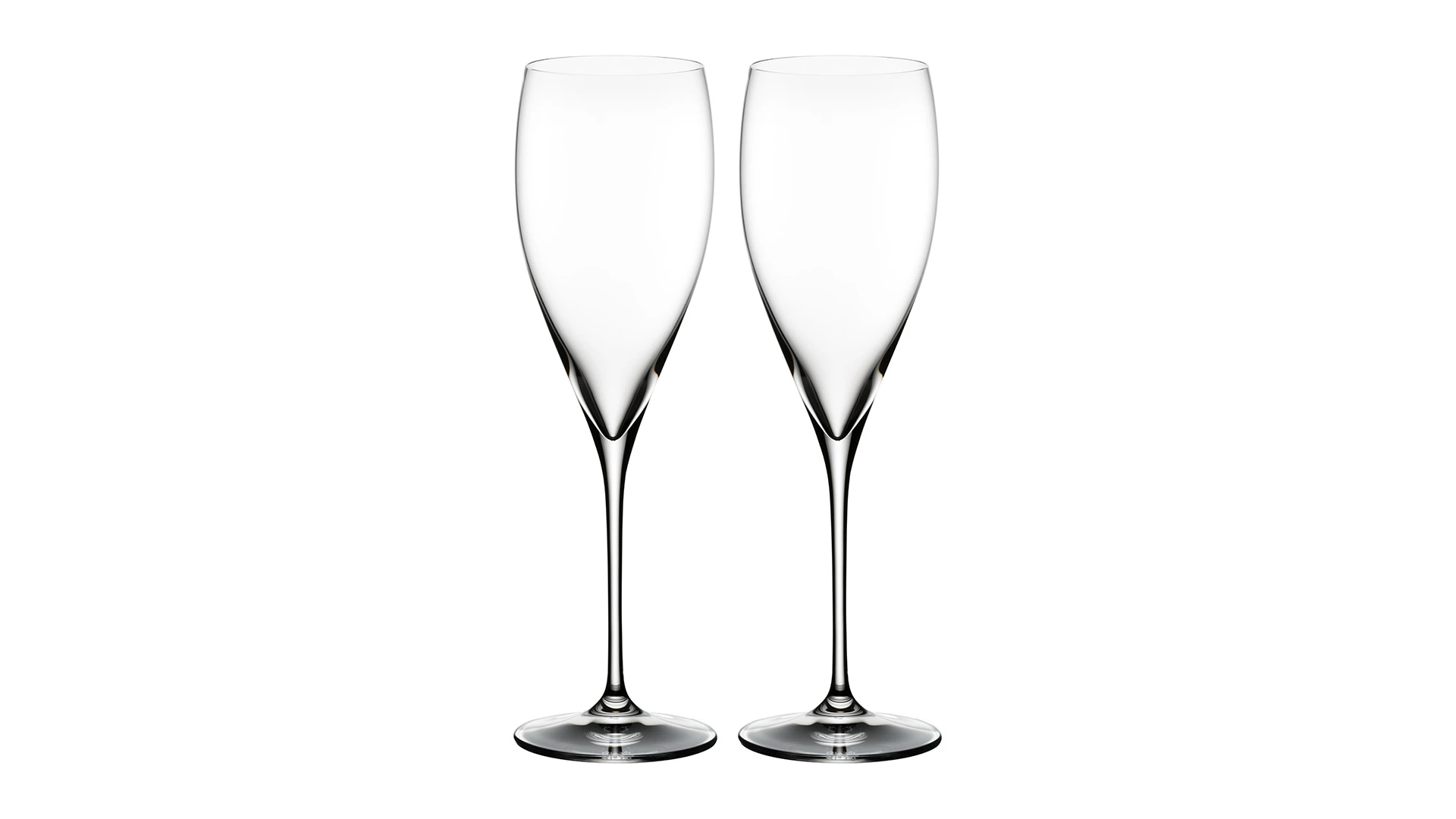 Набор бокалов для шампанского Riedel Vinum Vintage Champagne Glass 364 мл, 2шт, стекло хрустальное