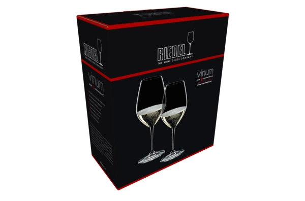 Набор бокалов для шампанского Riedel Vinum Champagne 445мл, 2шт, стекло хрустальное