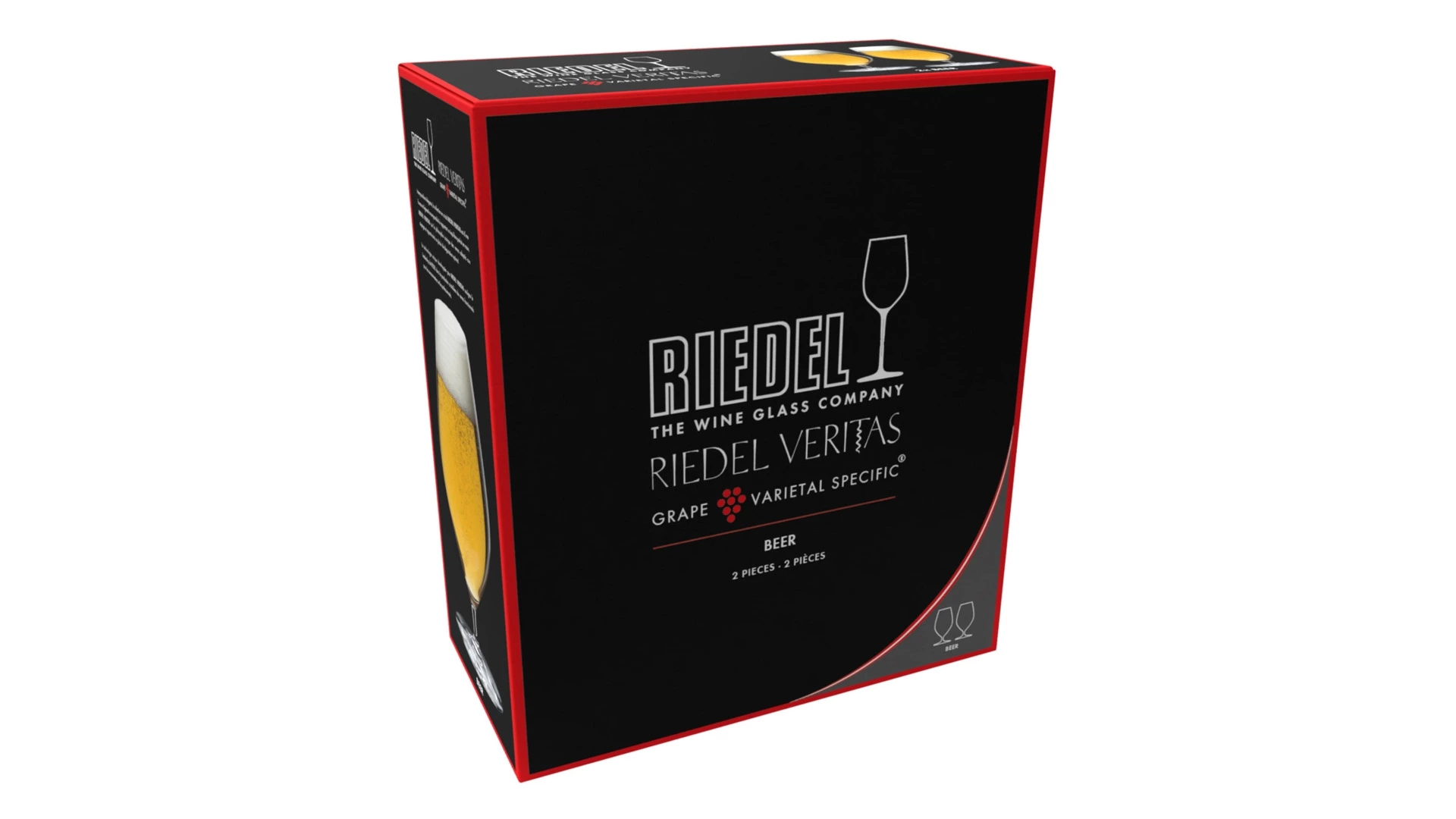 Набор бокалов для пива Riedel Veritas Beer 459мл, 2шт, стекло хрустальное, стекло хрустальное