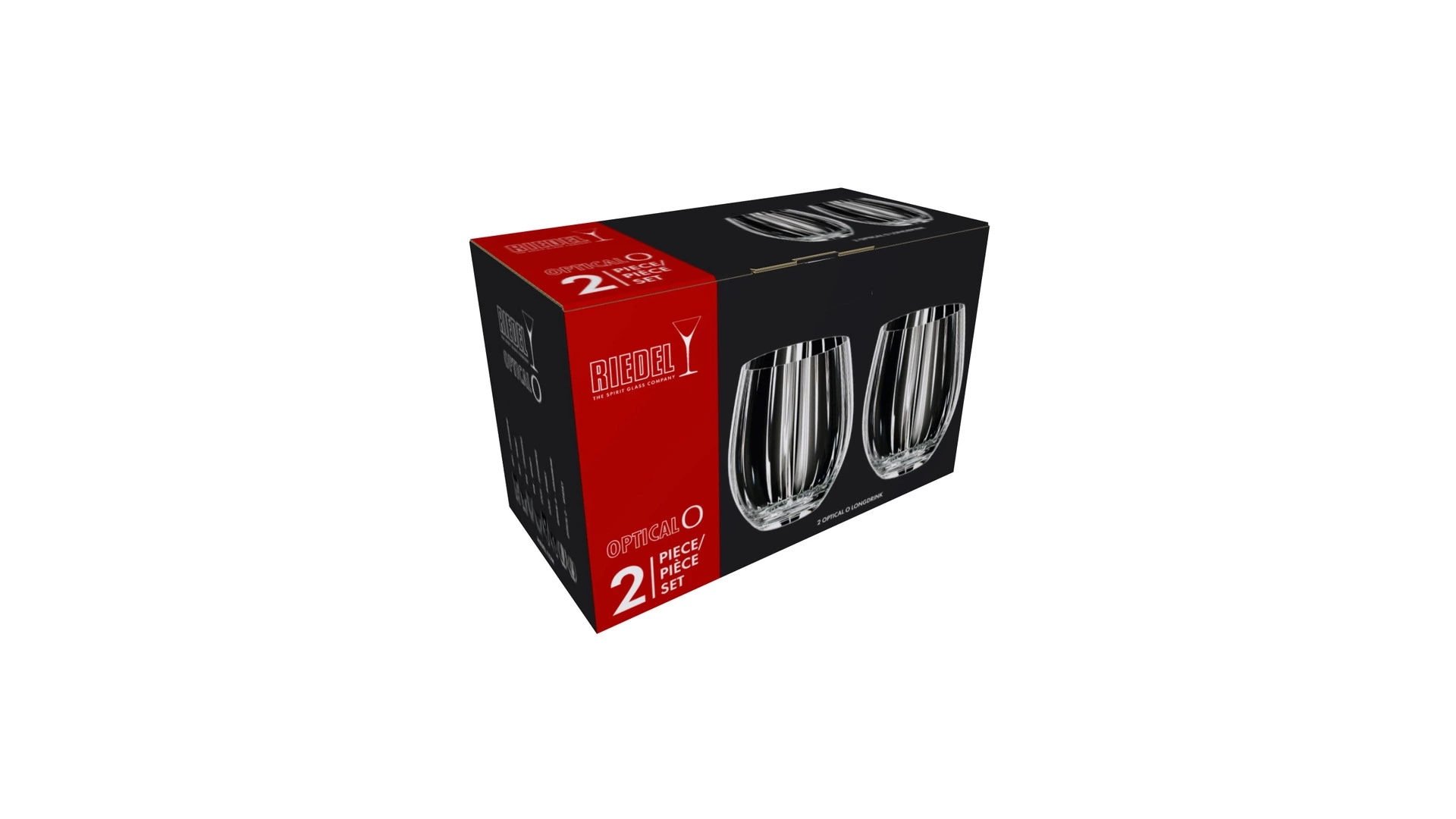 Набор стаканов для коктейля Riedel Tumbler Collection Optic O Longdrink, 580мл, 2шт