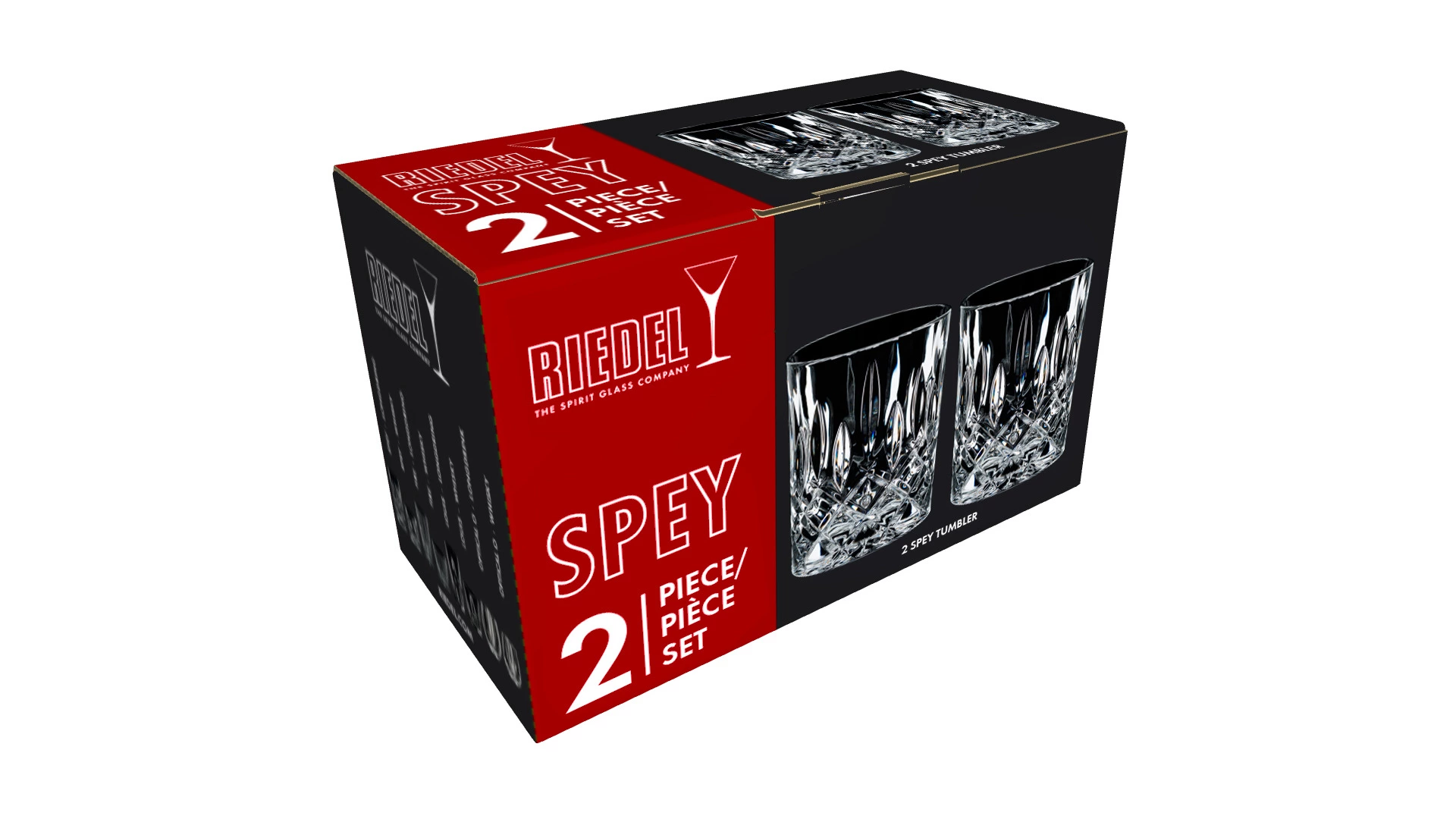 Набор стаканов для виски Riedel Tumbler Collection Spey Whisky 295 мл, 2шт, стекло хрустальное,