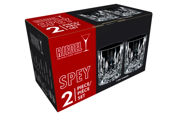 Набор стаканов для виски Riedel Tumbler Collection Spey Whisky 295 мл, 2шт, стекло хрустальное,