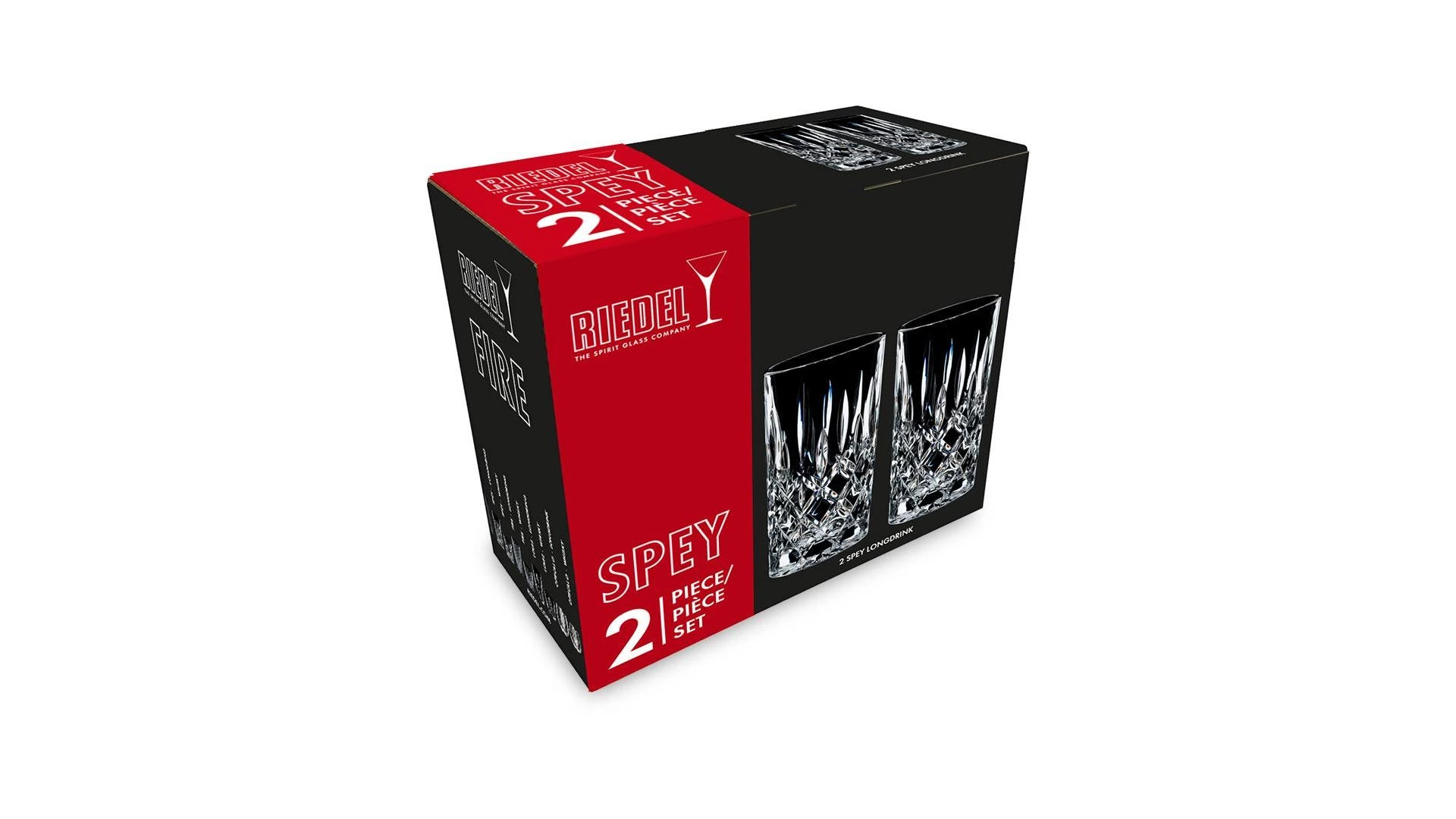 Набор стаканов для коктейлей Riedel Tumbler Collection Spey Longdrink 395 мл, 2шт, стекло хрустально
