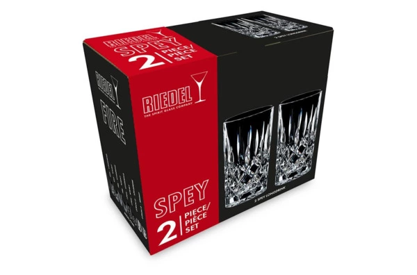 Набор стаканов для коктейлей Riedel Tumbler Collection Spey Longdrink 395 мл, 2шт, стекло хрустально