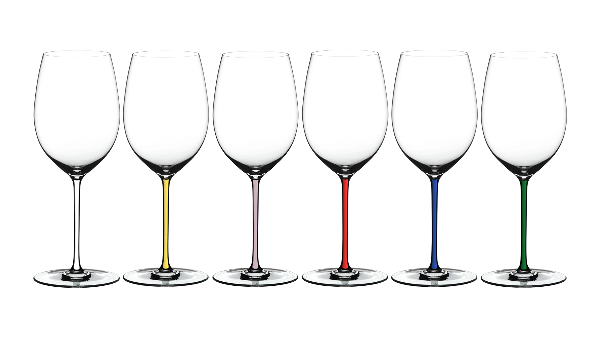 Набор бокалов для красного вина Riedel Fatto a Mano Cabernet/Merlot 709 мл, 6шт, розовая ножка