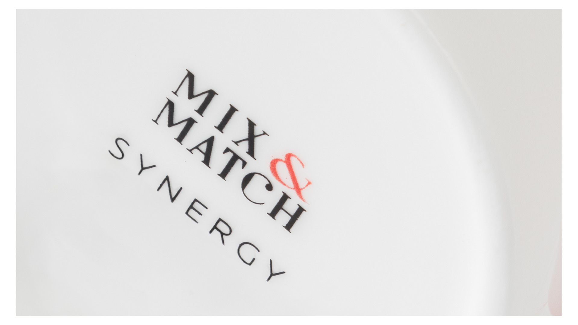 Кружка Mix&Match Синергия 450 мл, платиновая ручка, фарфор костяной