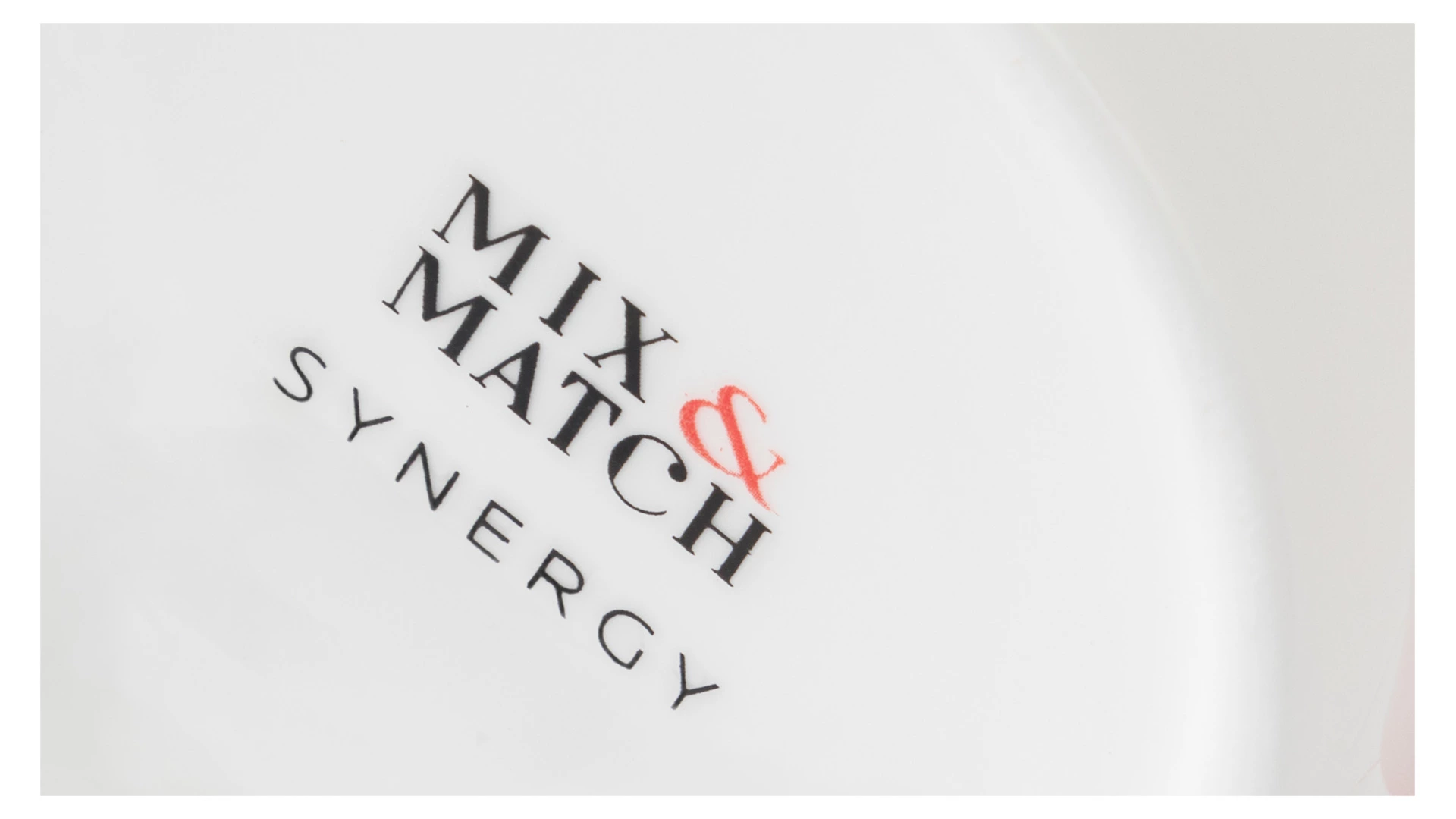 Кружка Mix&Match Синергия 450 мл, платиновая ручка, фарфор костяной