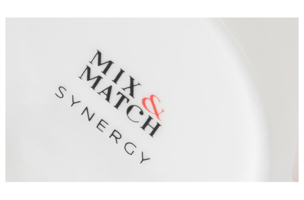 Кружка Mix&Match Синергия 450 мл, платиновая ручка, фарфор костяной