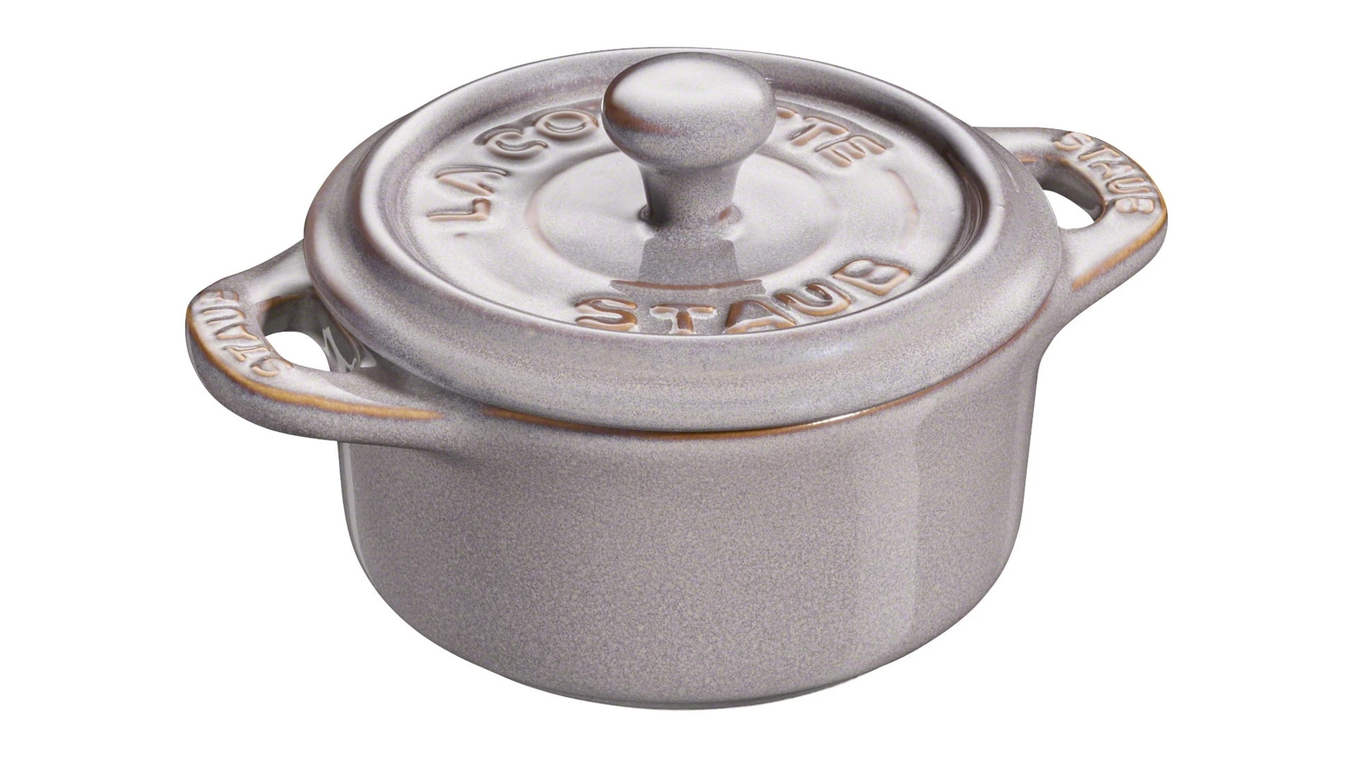 Кокотница Staub Ceramic 200 мл, d10 см, керамика, античный серый