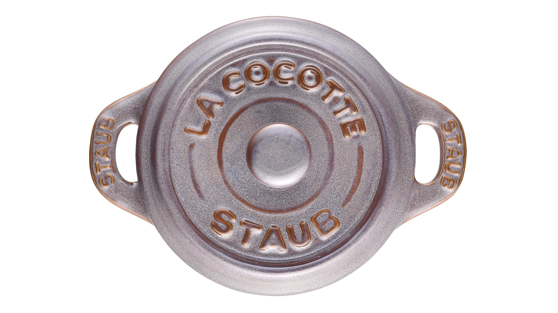 Кокотница Staub Ceramic 200 мл, d10 см, керамика, античный серый