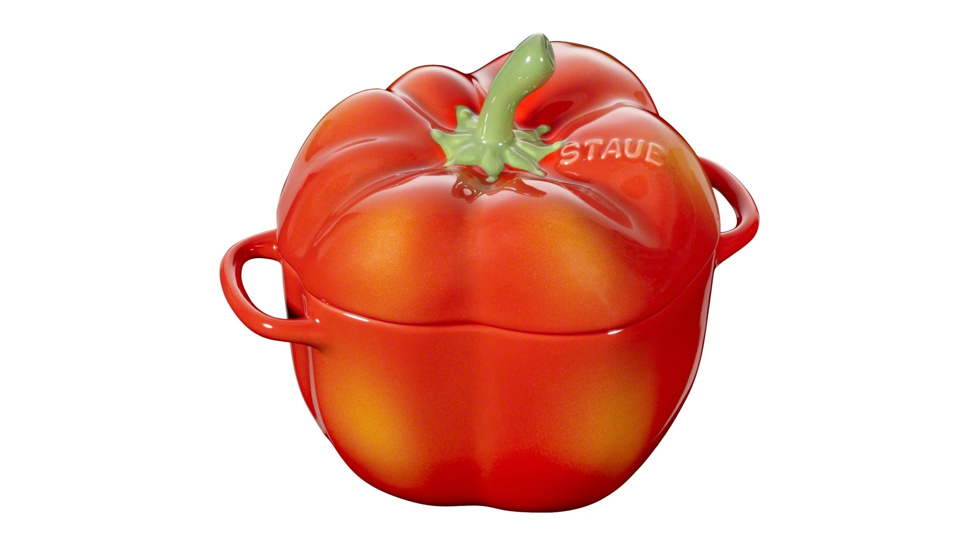 Кокот Staub Ceramic Перец 500мл, d12см, керамика, оранжевый