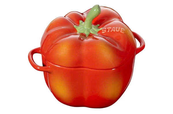 Кокот Staub Ceramic Перец 500мл, d12см, керамика, оранжевый