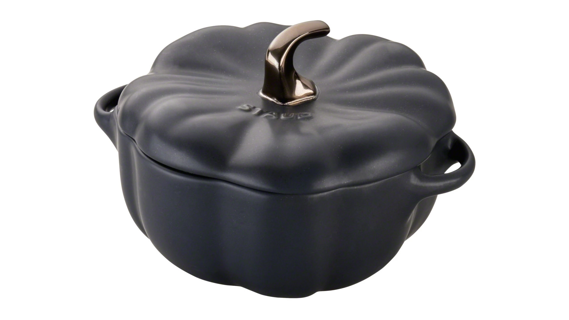 Кокот Staub Ceramic Тыква 700мл, d14,8см, керамика, черный, для СВЧ, духовки