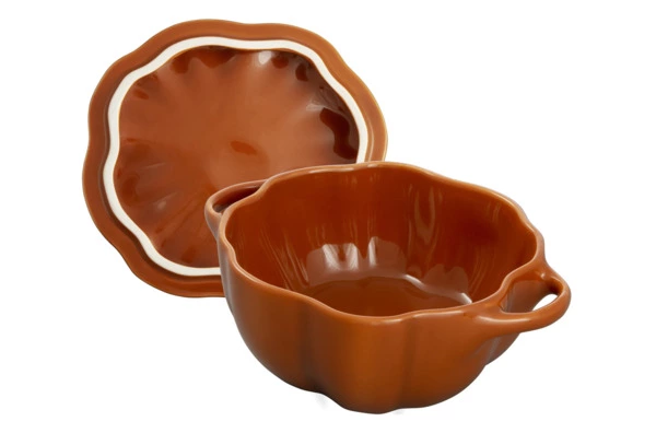 Кокот Staub Ceramic Тыква 500мл, d12,2см, керамика, цвет корицы, для СВЧ, духовки
