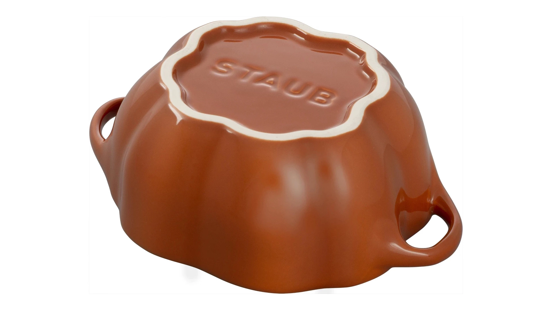 Кокот Staub Ceramic Тыква 500мл, d12,2см, керамика, цвет корицы, для СВЧ, духовки