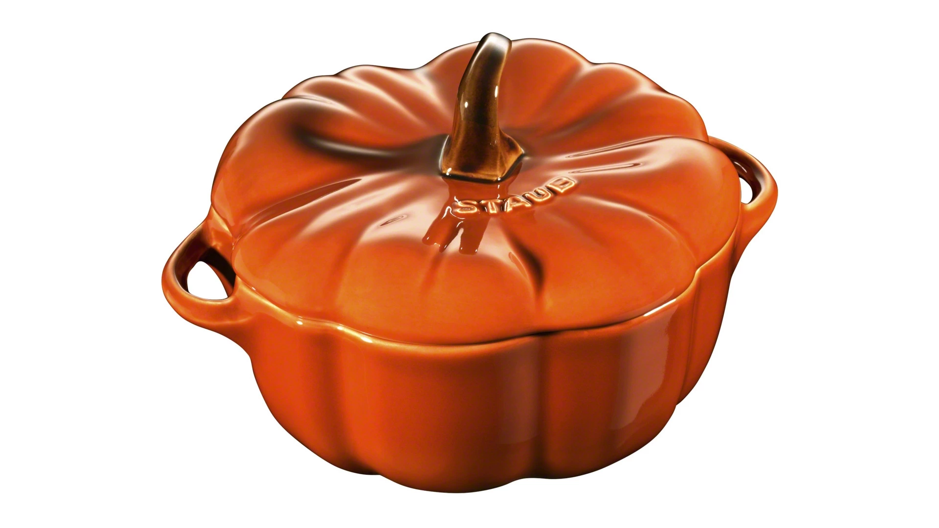Кокот Staub Ceramic Тыква 700мл, d14,8см, керамика, цвет корицы, для СВЧ, духовки