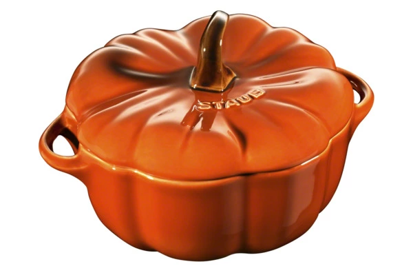 Кокот Staub Ceramic Тыква 700мл, d14,8см, керамика, цвет корицы, для СВЧ, духовки
